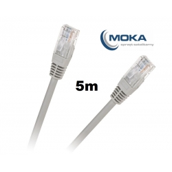 Patchcord kabel UTP 8c wtyk-wtyk CCA - 5m