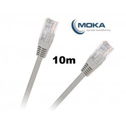 Patchcord kabel UTP 8c wtyk-wtyk CCA - 10m