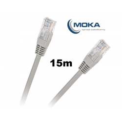 Patchcord kabel UTP 8c wtyk-wtyk CCA - 15m
