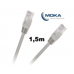 Patchcord kabel UTP 8c wtyk-wtyk CCA - 1,5m