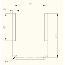 Cybanty 2 szt. komplet fi 8mm do anten Corab 80-90cm