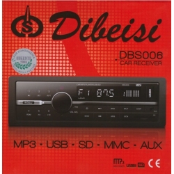 RADIO SAMOCHODOWE DIBEISI DBS006 MP3/USB/SD/MMC/AUX