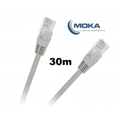 Patchcord kabel UTP 8c wtyk-wtyk CCA - 30m