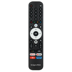 Pilot do TV Kruger&Matz Google TV z przyciskami numerycznymi